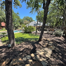 Backyard-Turf-Installation-with-Clean-Tree-Detailing-in-Flower-Mound-TX 15