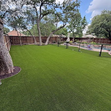 Backyard-Turf-Installation-with-Clean-Tree-Detailing-in-Flower-Mound-TX 12