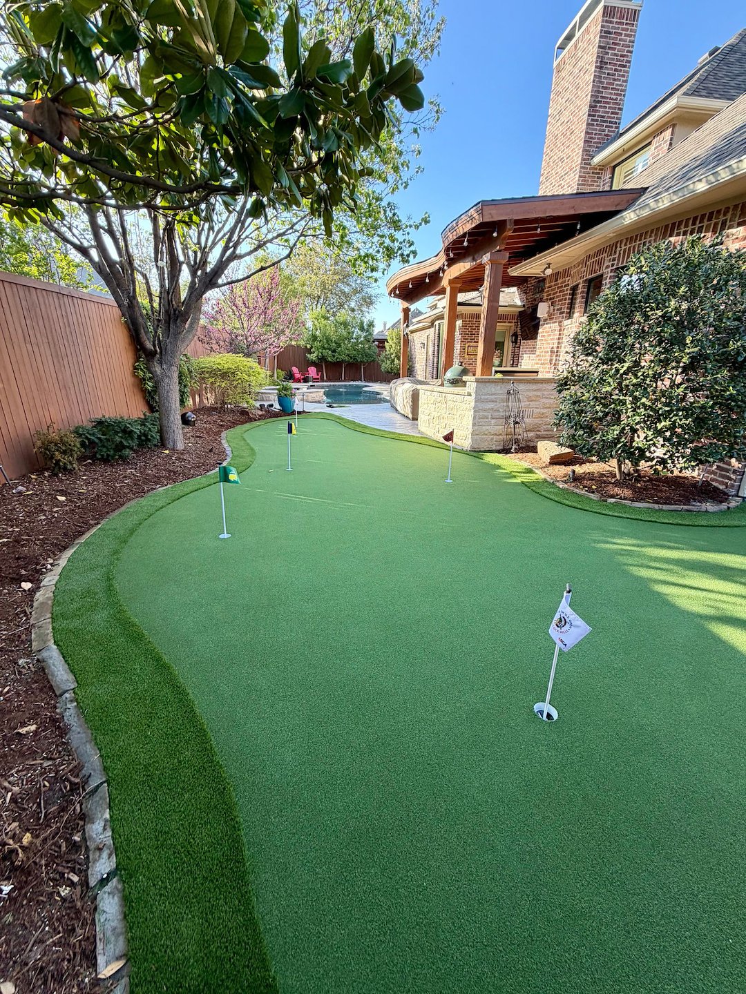 Luxury Backyard Putting Green with 8-Hole Design in Frisco, TX